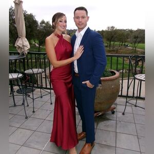 Birdy Grey - Burgundy Halter Dress